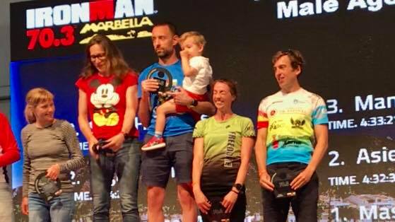 Massimiliano Radi vince la categoria nell'Ironman 70.3 Marbella 2018