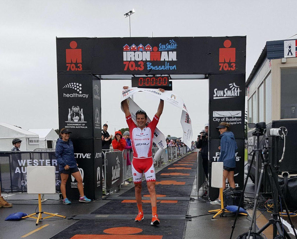 Quarto successo nel 2018 per il campione neozelandese Terenzo Bozzone all'Ironman 70.3 Busselton 2018