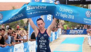 Sara Papais, vincitrice del Santini TriO Senigallia 2018 su distanza olimpica (Foto ©Marco Bardella)