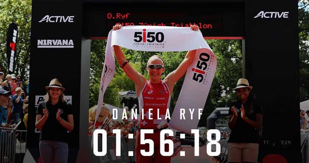 La svizzera Daniela Ryf trionfa al 5i50 Zurich Triathlon corso sabato 28 luglio 2018