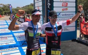 Al via dell'Ironman Italy-Emilia Romagna 2018 anche i due portacolori della DDS Daniel Fontana e Ivan Risti. (Foto Archivio)