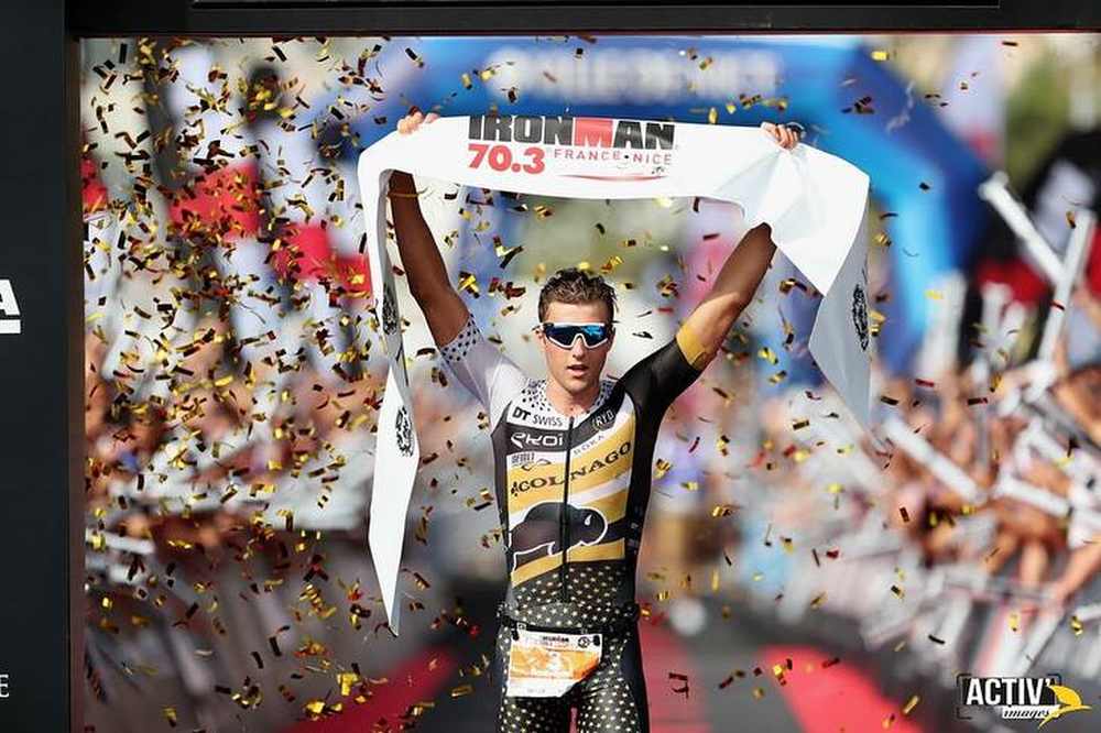 Lo statunintense con "cuore italiano" Rudy Von Berg è il re del 1° Ironman 70.3 Nice corso il 16 settembre 2018 (Foto ©Activ'images)