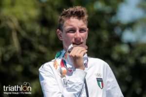L'azzurro Alessio Crociani è medaglia di bronzo agli Youth Olympic Games di Buenos Aires 2018 (Foto ©ITU Media / Wagner Araujo)