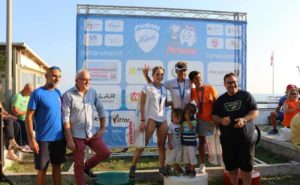 Silvia Merola (Latina Triathlon) ha vinto il Triathlon Sprint Santa Marinella 2018 davanti a Laura Casasanta (ASD 3.4 Fun) e Maya Brunetti (Forum Sport Center) Foto ©Susy@57)
