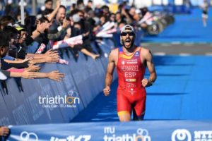 Lo spagnolo Vicente Hernandez è stato il più veloce nell'ITU Triathlon World Cup di Miyazaki, disputata il 10 novembre 2018 (Foto ©ITU Media / Delly Carr)
