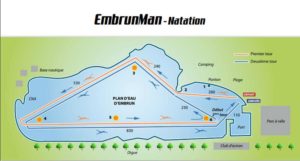 Il percorso di nuoto dell'Embrunman