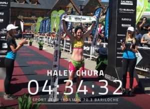 La statunitense Haley Chura vince l'Ironman 70.3 Bariloche 2019.
