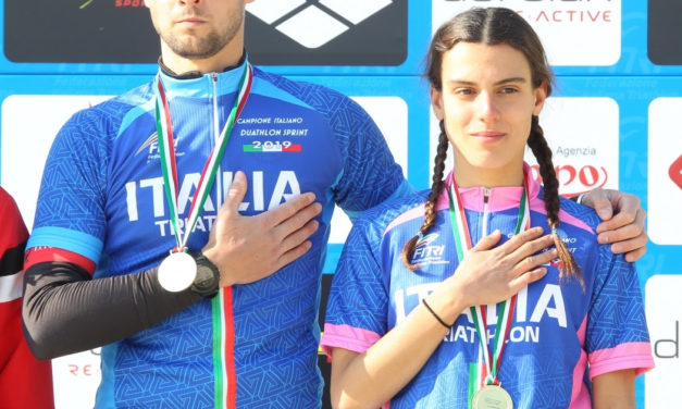 Costanza Arpinelli e Dario Chitti campioni italiani di duathlon a Caorle