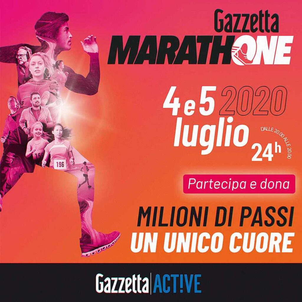 Gazzetta MarathOne è la sfida benefica di corsa organizzata da La Gazzetta dello Sport il 4 e 5 luglio 2020.