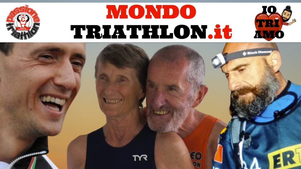Passione Triathlon, la copertina con i protagonisti dal 31 agosto al 4 settembre 2020: Matteo Annovazzi, Beppe Scotti, Gabriella Bois e Agostino Ramella
