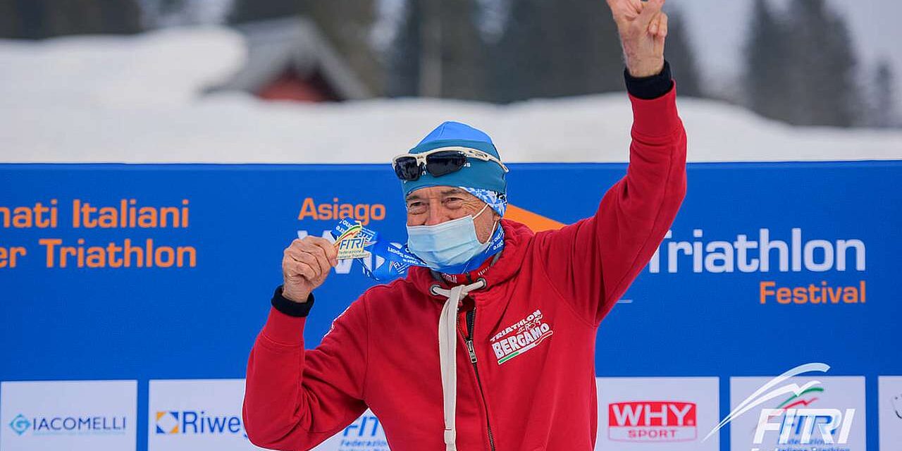 Gherardo Mercati a 82 anni è oro AG al Mondiale winter triathlon di Andorra