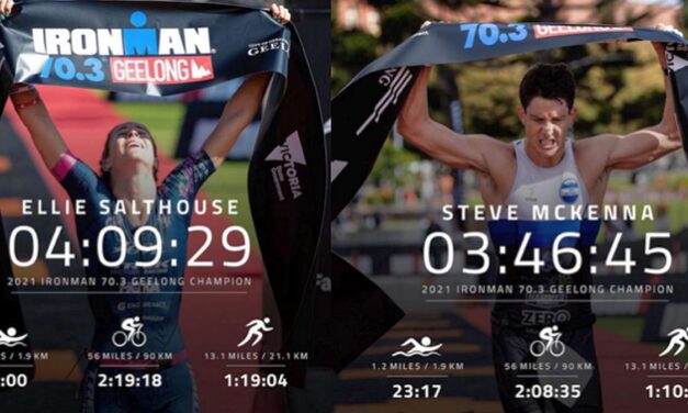 Gli australiani Ellie Salthouse e Steve McKenna vincono l’Ironman 70.3 Geelong