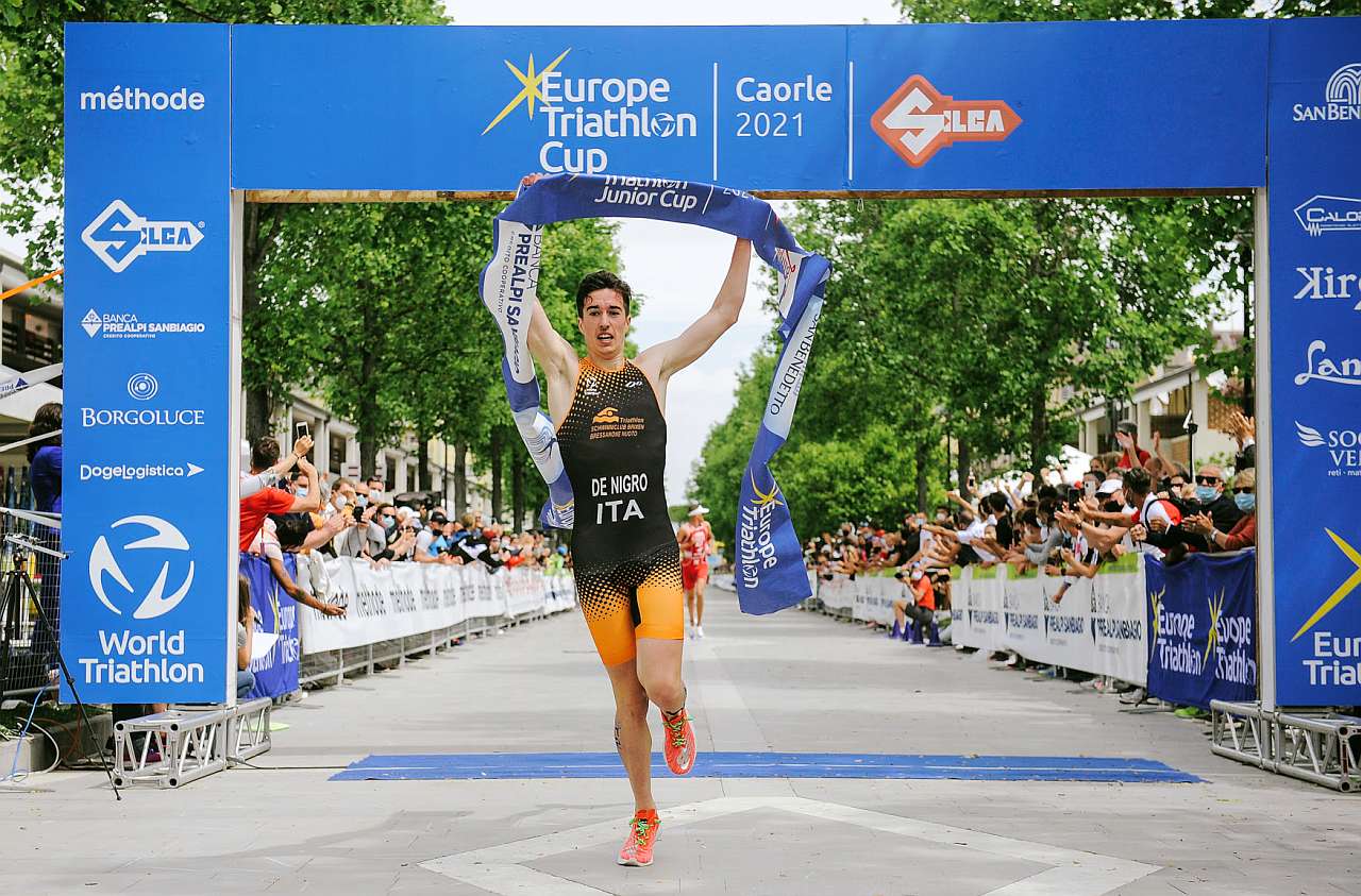 Euan De Nigro vince la Coppa Europa Triathlon Junior 2021 di Caorle