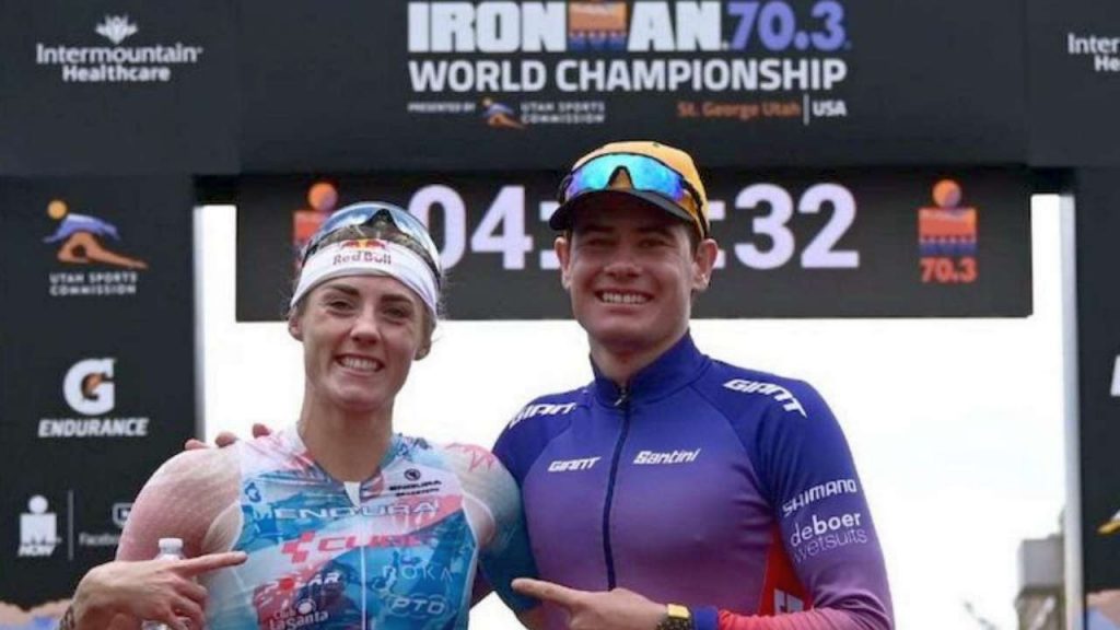 Lucy Charles e Gustav Iden campioni del mondo 2021 di Ironman 70.3