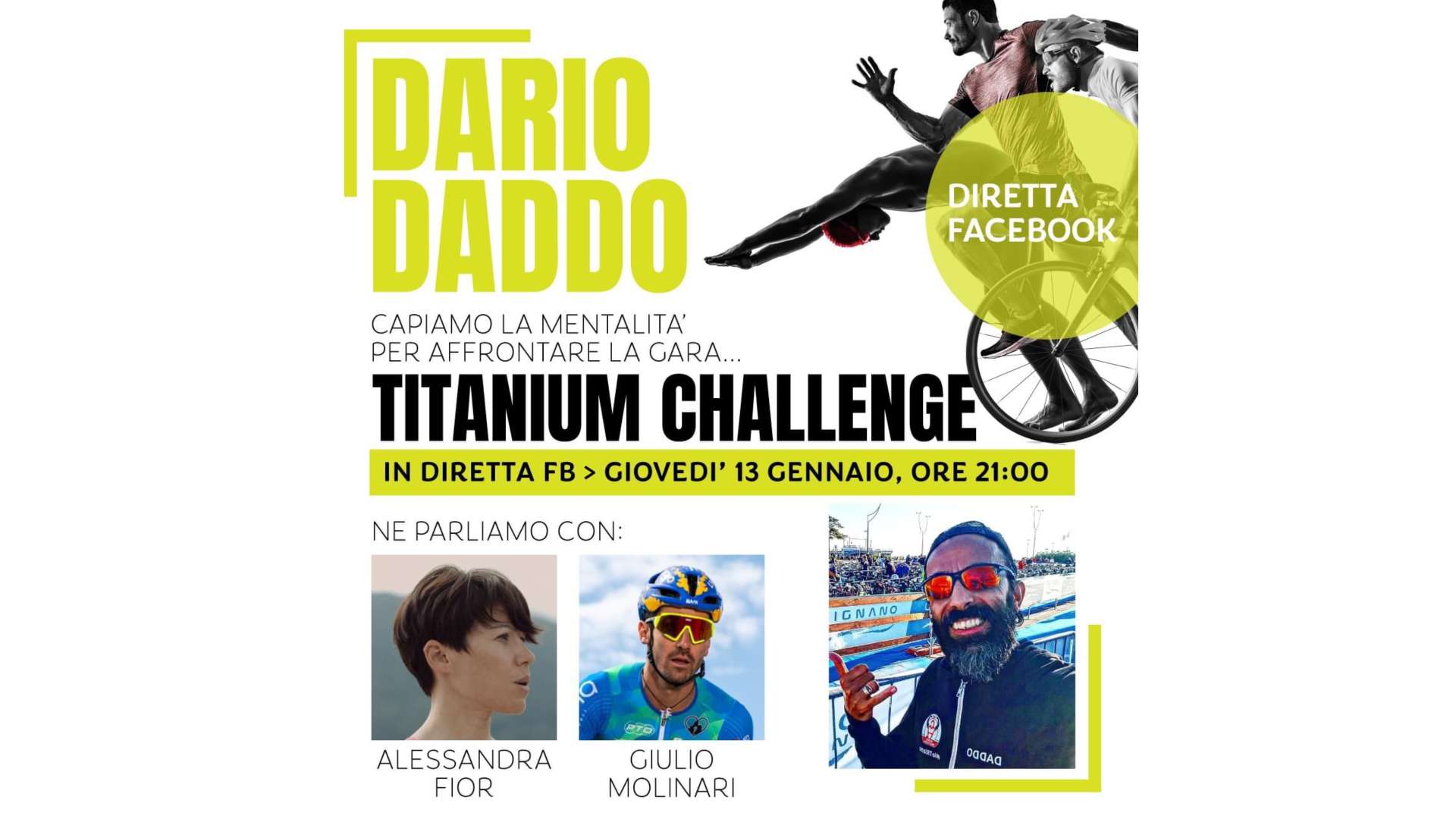 Titanium Live 1 diretta 13 gennaio 2022 Giulio Molinari Alessandra Fior Dario Daddo Nardone