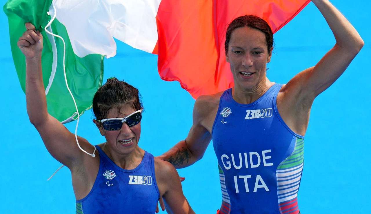 Anna Barbaro e Charlotte Bonin al traguardo delle Paralimpiadi di Tokyo 2020
