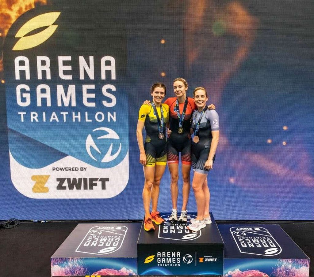 Arena Games Triathlon Series powered by Zwift London 2022: il podio femminile