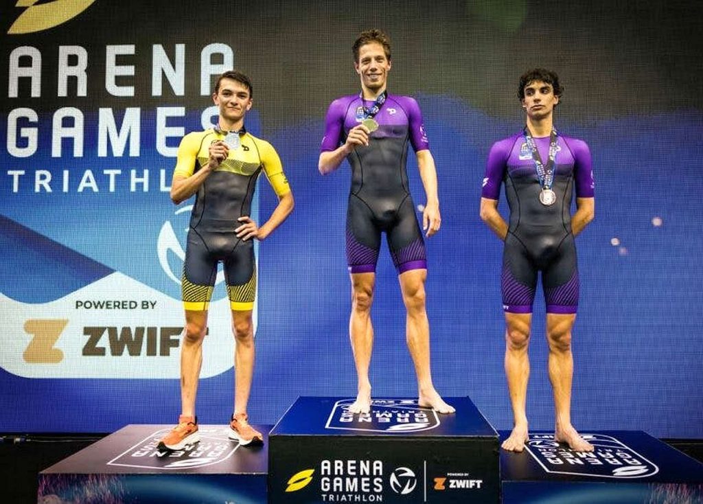 Arena Games Triathlon Series powered by Zwift London 2022: il podio maschile