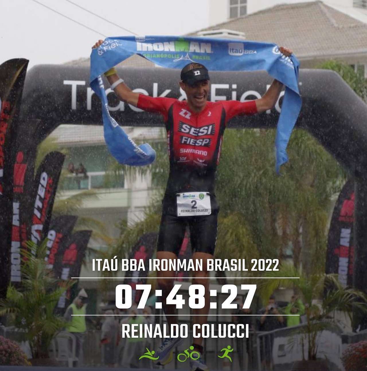 Ironman Brasil 2022: vince Reinaldo Colucci