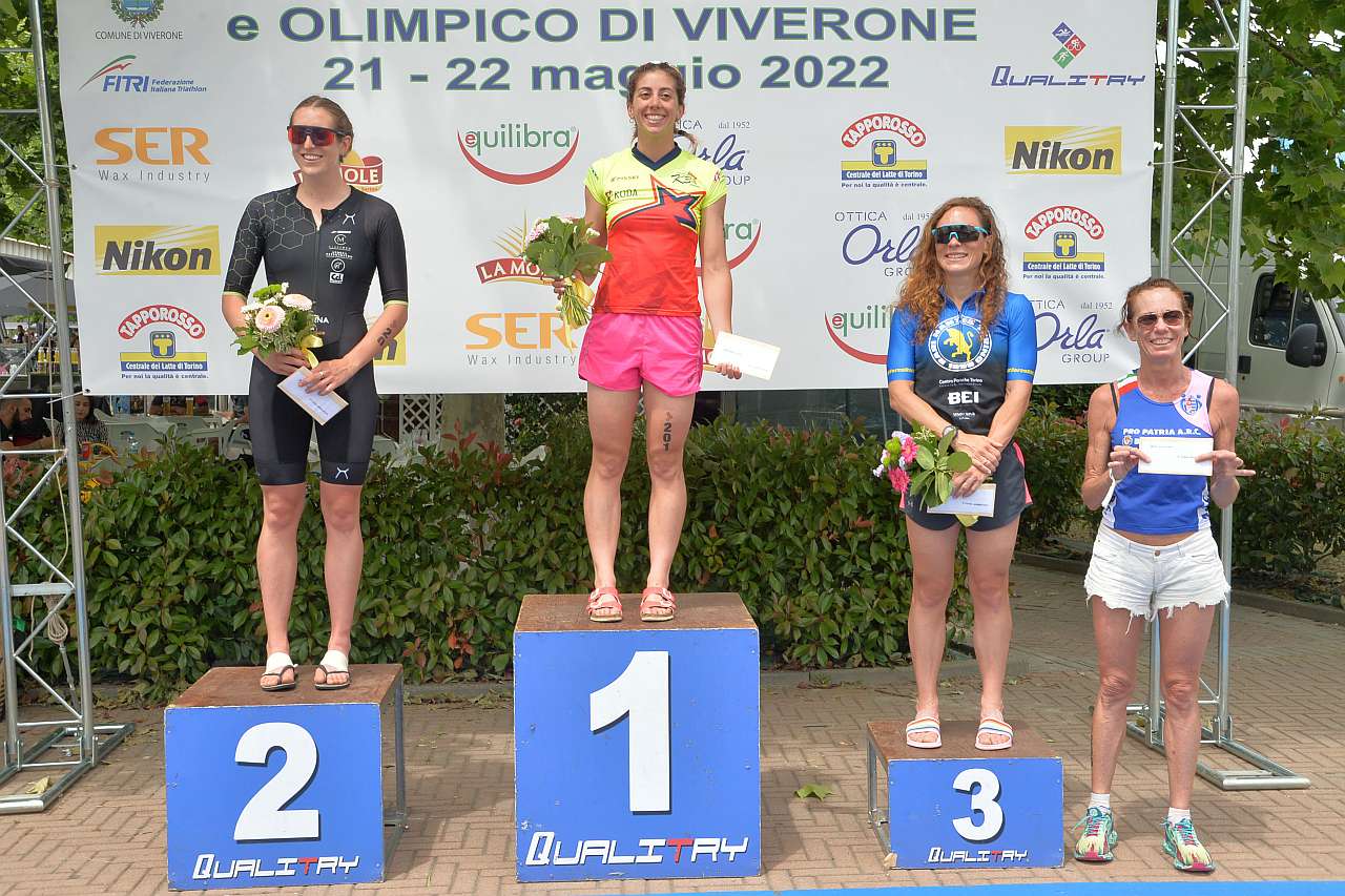 Triathlon Olimpico Viverone 2022, vince Alessia Orla