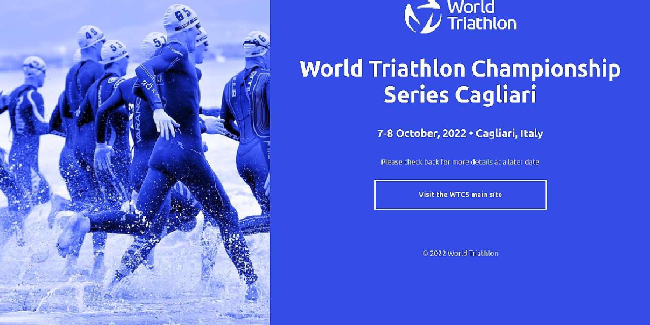 Annuncio storico: World Triathlon Championship Series Cagliari il 7 e 8 ottobre 2022!