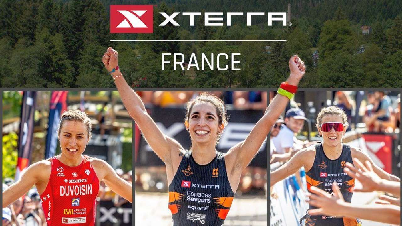 Il podio dell'XTERRA France 2022, trionfa Marta Menditto!
