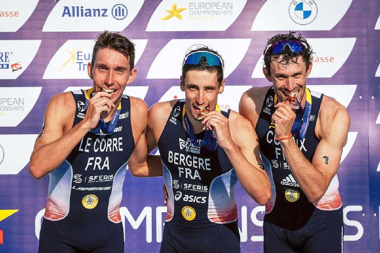 Tripletta francese all'Europeo di Triathlon 2022 di Monaco di Baviera: vince Leo Bergere
