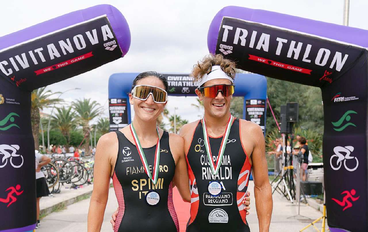 Sharon Spimi e Matteo Rinaldi vincono il Civitanova Triathlon Sprint No Draft 2022