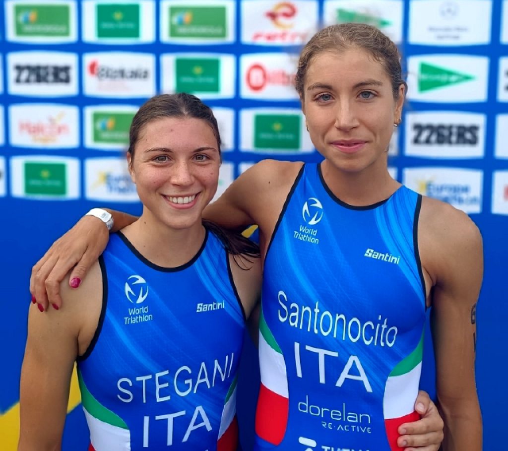Giada Stegani e Nicoletta Santonocito sono oro e bronzo Under 23 agli Europei di Aquathlon 2022 a Bilbao