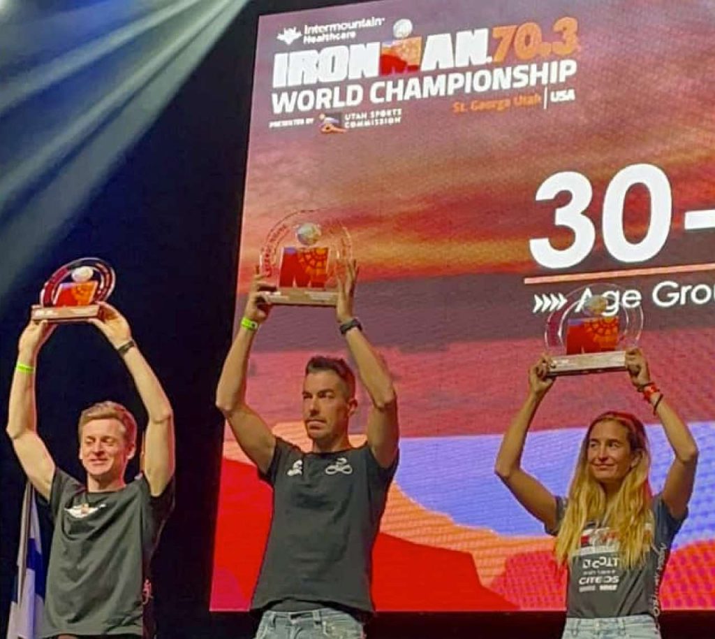 Dario Giovine campione del mondo M30 all'Ironnman 70.3 World Championship 2022