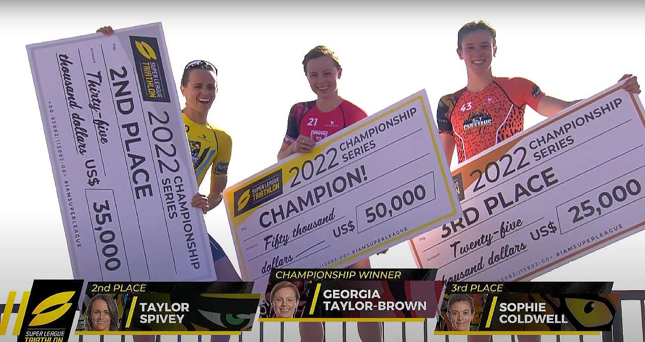 La classifica finale della Super League Triathlon Championship Series 2022 ha premiato la britannica Georgia Taylor-Brown