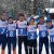 Il podio dei Campionati Italiani di Winter Triathlon a Squadre 2023 a Forni di Sopra (UD)