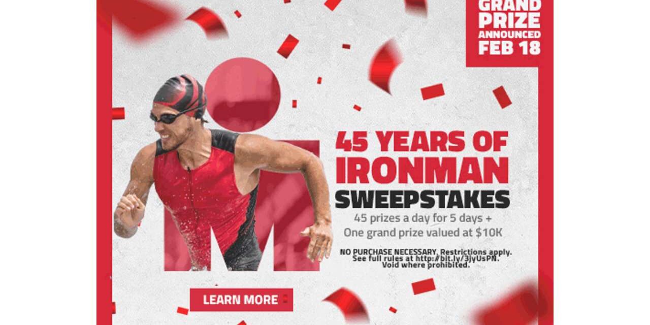 Ironman festeggia i suoi 45 anni con una lotteria