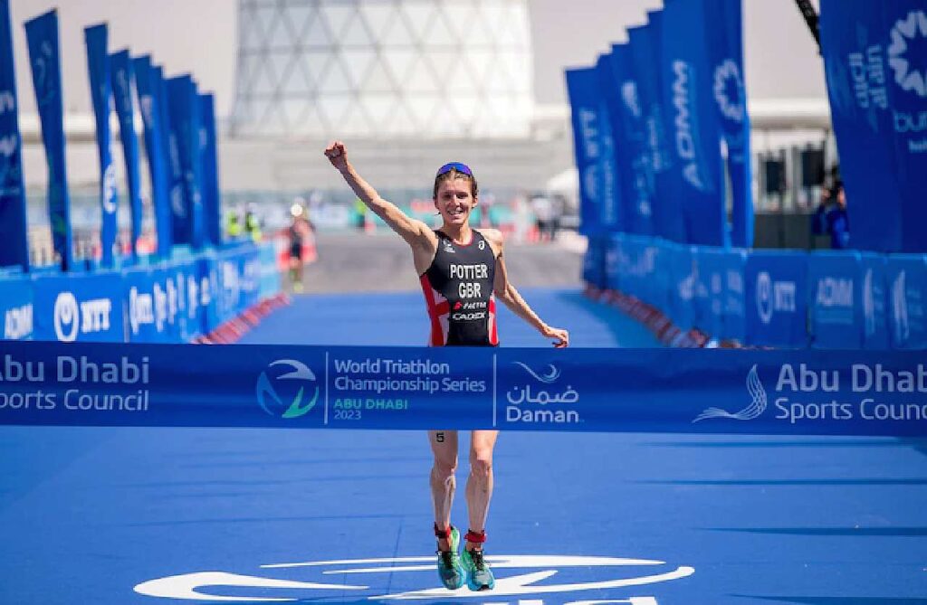 World Triathlon Championship Series Abu Dhabi 2023: vince Beth Potter