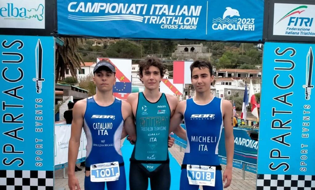 Campionati Italiani Triathlon Cross Junior maschile: vince Nicolò Galli
