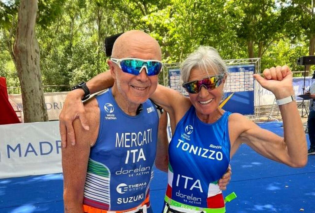 Gherardo Mercati (oro) e Nicoletta Tonizzo (argento) agli Europei Triathlon 2023 di Madrid