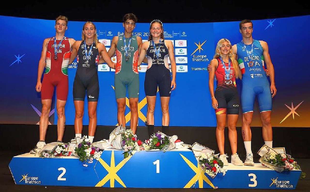 Il podio dei Campionati Europei Triathlon Junior 2023 di Balikesir: Euan De Nigro si piazza 3°!