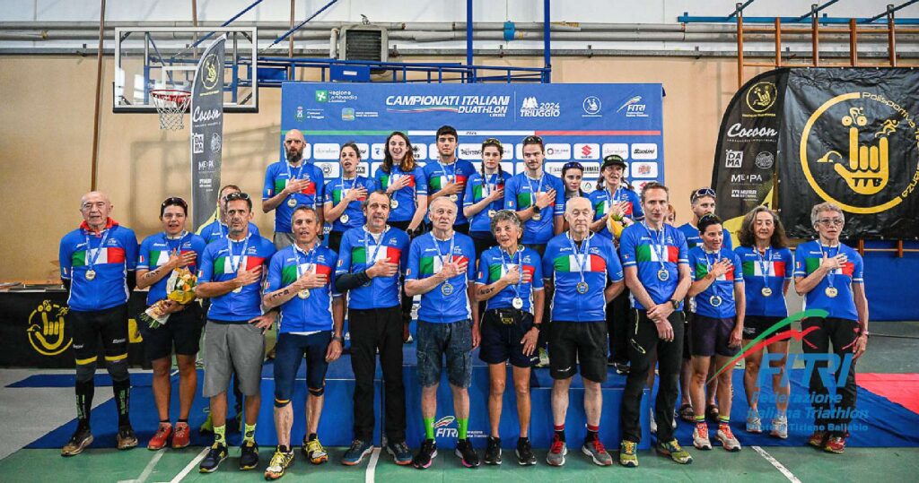 Campionati Italiani Duathlon Cross 2024 Triuggio, tutte le maglie Tricolori di categoria (Foto Tiziano Ballabio / FITri)